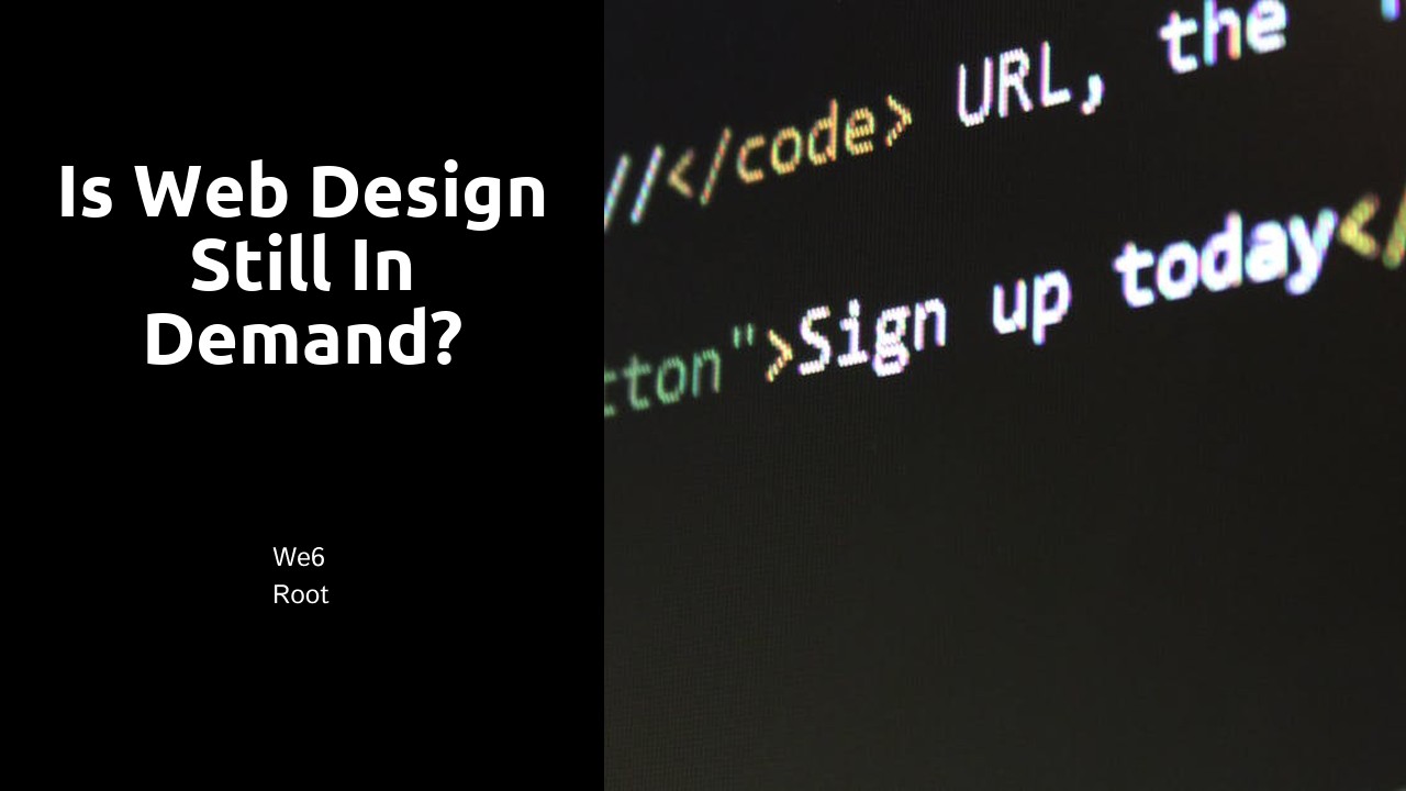 Is web design still in demand?